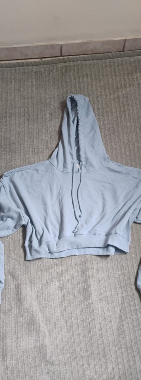Aeropostale Light Blue Hoodie Sweatshirt